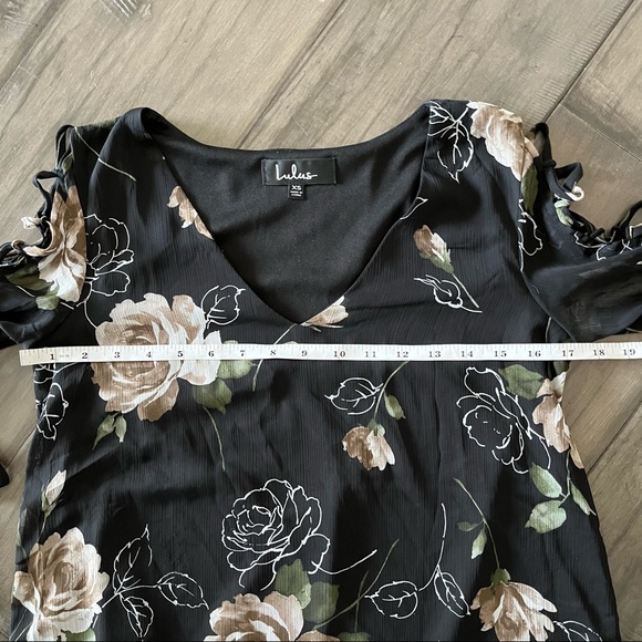 Lulus Allover Rose Dress - Size XS - Picture 10 of 13
